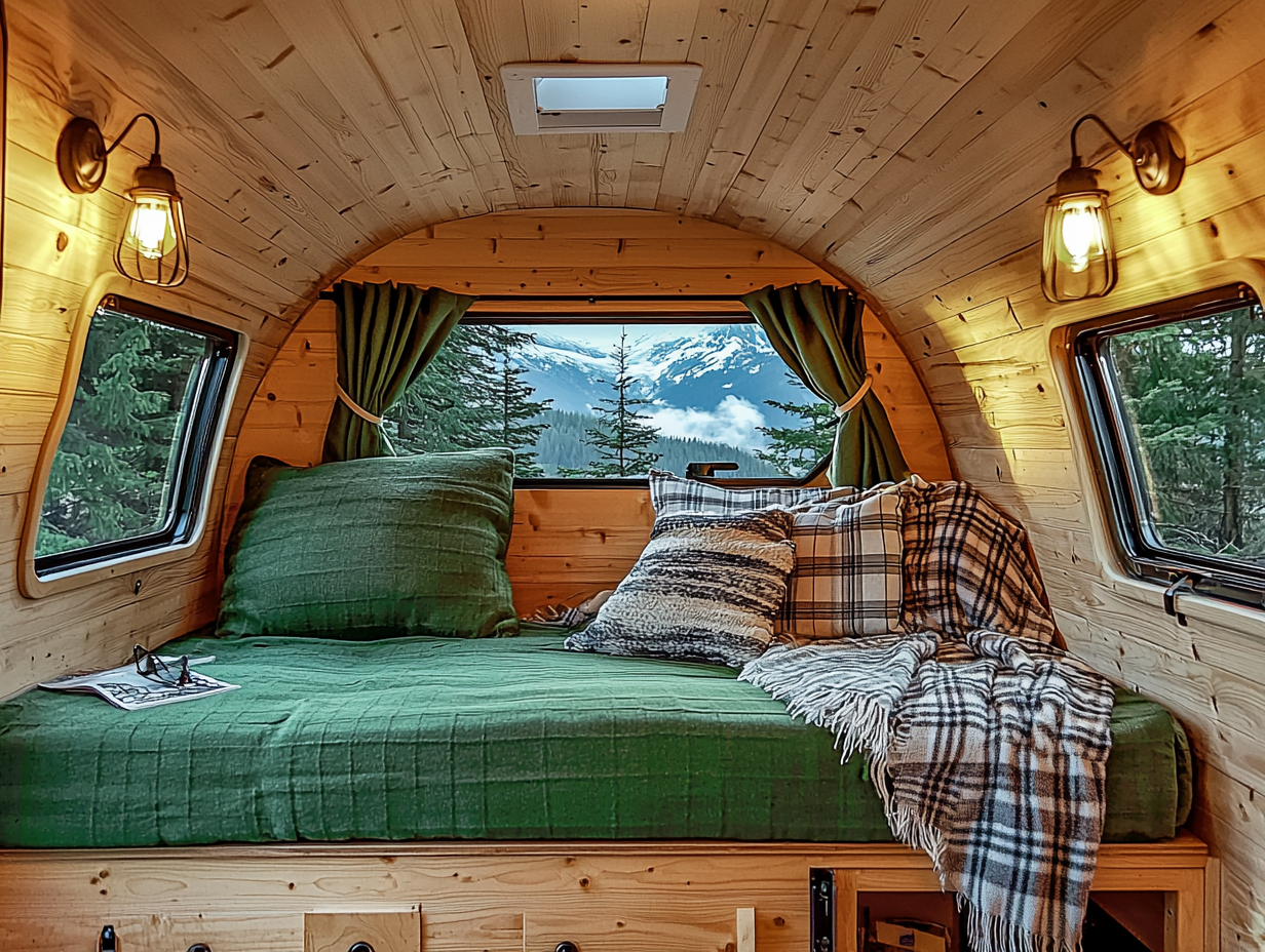 Caravan restyling in ALPINE stijl β Berg & natuur