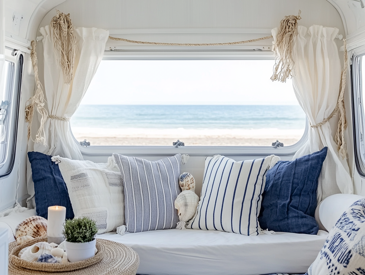 Caravan restyling in COASTAL stijl β Strand & zee